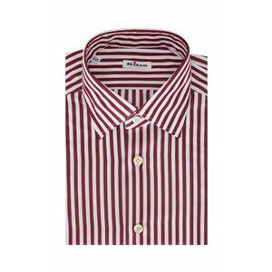 NWT Kiton Men Button Down Shirt 15/38 Made In Italy Retail $950